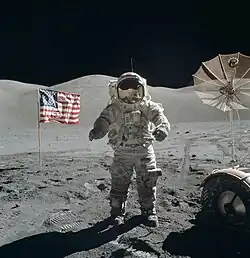 Eugene Cernan auf der Mondoberfläche, 13. Dezember 1972