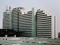 Appartementhochhaus für Studenten, München, Südansicht