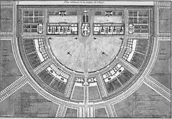 Plan der Saline Royale d’Arc-et-Senans, 1775–1778