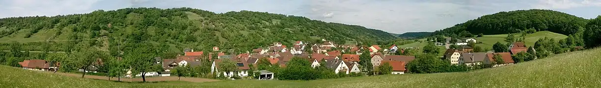 Panorama von Archshofen im Taubertal