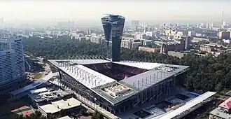 Blick auf das Stadion (August 2016)