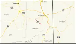 Karte der Arizona State Route 273