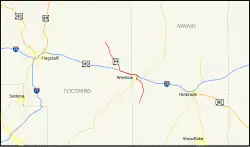 Karte der Arizona State Route 99