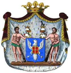 Wappen der Grafen von Aspremont-Lynden, 1845