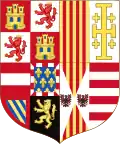 Wappen der Könige von Spanien, Neapel und Titularkönige von Jerusalem aus dem Haus Habsburg