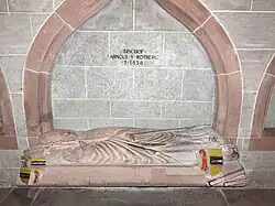 Arnold von Rotberg (1394– 1458), Fürstbischof von Basel. Basler Münster