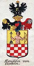 Wappen Arnoldin von Clarstein 1623, Darstellung 18. Jahrhundert