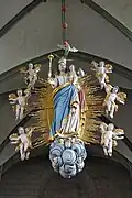 Barocke Strahlenmadonna aus der Werkstatt Sasse auf der Nonnenempore