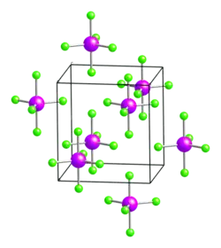 Kristallstruktur von Arsenpentachlorid