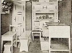 Küche. Rudolf Stockar, Ausstellung von Artěl auf der II. Prager Mustermesse, 1921