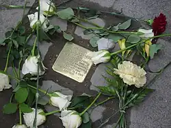 Stolperstein für Arthur Hoffmann vor Nr. 150 (2012)