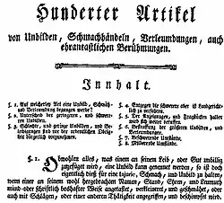 …&nbsp;mit §&nbsp;1 aus Artikel 100 der Constitutio Criminalis Theresiana, §&nbsp;1 aus dem Jahr 1768