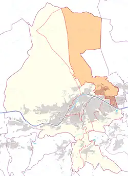 Österreichkarte, Position von Arzl hervorgehoben