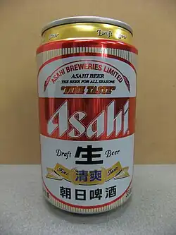 Asahi Draft Beer – 朝日啤酒 – Dosenform, China 2011