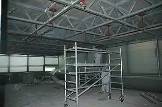 Aufnahme während der Asbestsanierung