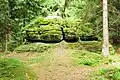 Felsengruppe Aschbergwiege auf dem Gipfelplateau des Aschberges (tschechische Seite)