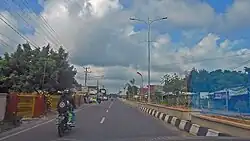 Die Asian Highway 151 in der Stadt