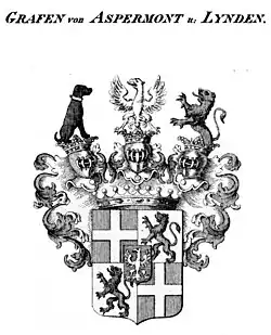 Wappen von Aspremont-Lynden zwischen 1846 und 1865