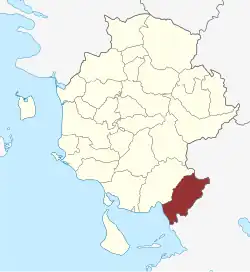 Lage des Jordløse Sogn in der Assens Kommune