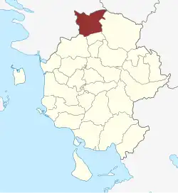 Lage des Rørup Sogn in der Assens Kommune