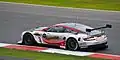 Ein Aston Martin DBR9 von Hexis AMR in der FIA-GT1-Weltmeisterschaft 2011.