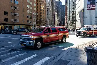 Conditions Unit und Ambulance auf Einsatzfahrt
