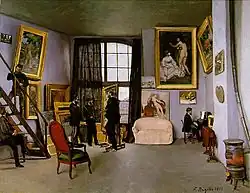 Bazilles Atelier in der Rue La Condamine (1870), Musée d’Orsay