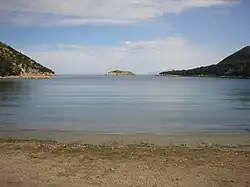 Der Strand von Porto Atheras, Blick nach Norden