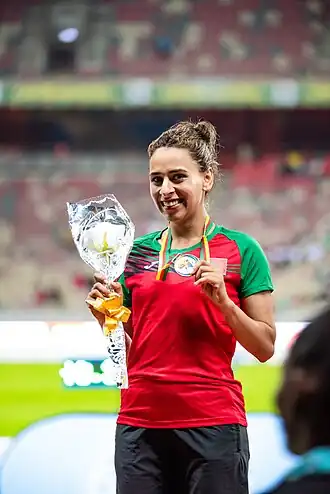 Soukaina Hajji bei den Afrikameisterschaften 2024 in Douala