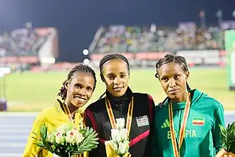 Lomi Muleta (rechts) bei den Afrikaspielen 2024 in Accra