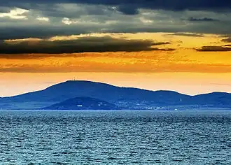 Der Bakarlak vom Meer aus