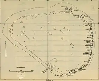 Karte des Atolls (1956)