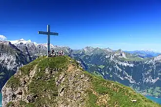 Der Gipfel des Rophaien mit Blick nach Westen