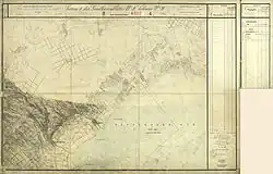 Südosten Richtung Donnerskirchen und Purbach, 1:25.000 (Rayon des Brucker Lagers nur schematisch, siehe die Darstellung im Maßstab 1:12.500)