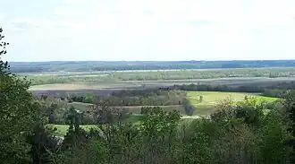 Sicht auf die Augusta AVA vom Weingut Montelle Winery aus gesehen.