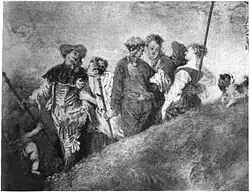 Fahrt nach Cythera (Ausschnitt, Watteau)