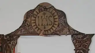 Ein erhaltener Teil des Aussetzungsthrones für die Monstranz.