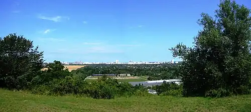 Aussicht vom Dörferblick Richtung Berlin Zentrum