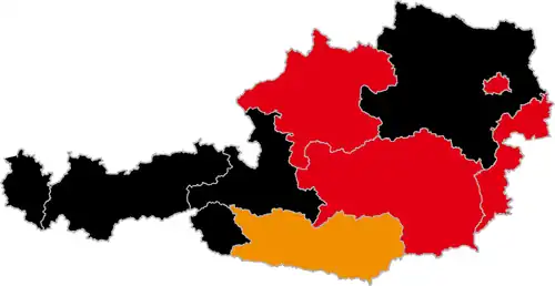 Länderergebnisse bei der Nationalratswahl 2008 nach dem Endergebnis (mit Wahlkarten und Briefwahl)