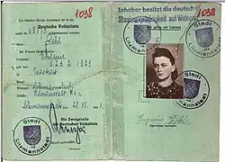 Ausweis der Deutschen Volksliste für Eugenia (Genowefa) Pohl