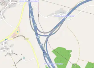 Übersichtskarte Autobahndreieck Bayerisches Vogtland