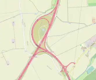 Übersichtskarte Autobahndreieck Drammetal