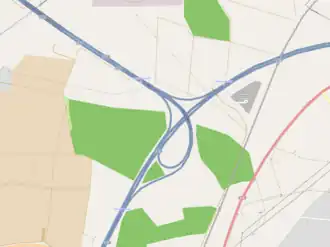 Übersichtskarte Autobahndreieck Werntal