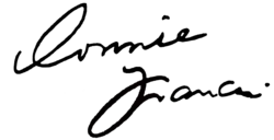 Unterschrift Connie Francis
