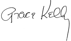 Autogramm Grace Kelly US-amerikanische Filmschauspielerin