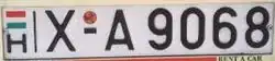 Kennzeichen für Mietwagen, seit 2004 nicht mehr vergeben