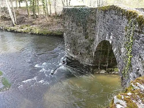 Die Brücke Pont las Veyras über die Auvézère