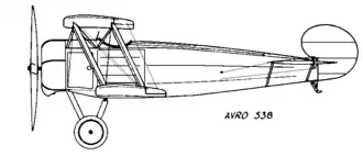 Seitenriss Avro 538