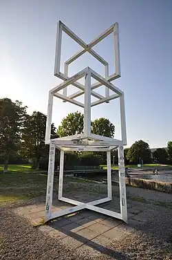Axiomat von Florin Granwehr, 1990, Schiffstation Zürich Wollishofen[15]