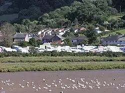 Axmouth mit dem River Axe im Vordergrund